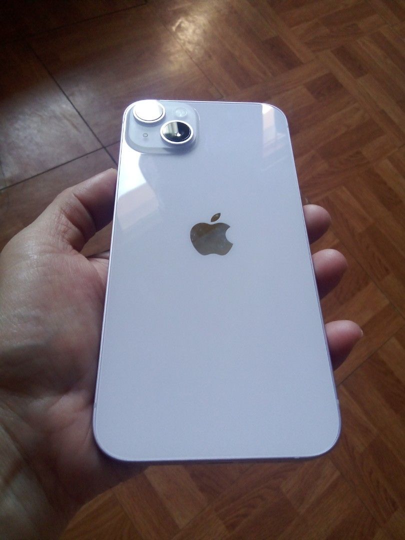 IPHONE 14PLUS (Category: iPhone 14 Series) located in Quezon City. Submitted by pr0duct_paradize (Listing ID 1398402341, Image 2). Description: FOR SALE LADY OWNED!! IPHONE 14PLUS ORIGINAL ‼️ ❗COLOR PURPLE/LAVENDER ❗STORAGE 128gb ❗BATTERY HEALTH 83 MAX ❗CORD CHARGER ONLY BUT NOT THE ORIGINAL ❗NO BOX ❗NO HISTORY OF REPAIR ❗GOOD AS NEW ❗SUPER KINIS ❗FREEBIES: 7 CASES RFS: UPGRADED TO HIGHER VERSION. EXTRA PHONE ONLY PM IF INTERESTED THANKS.