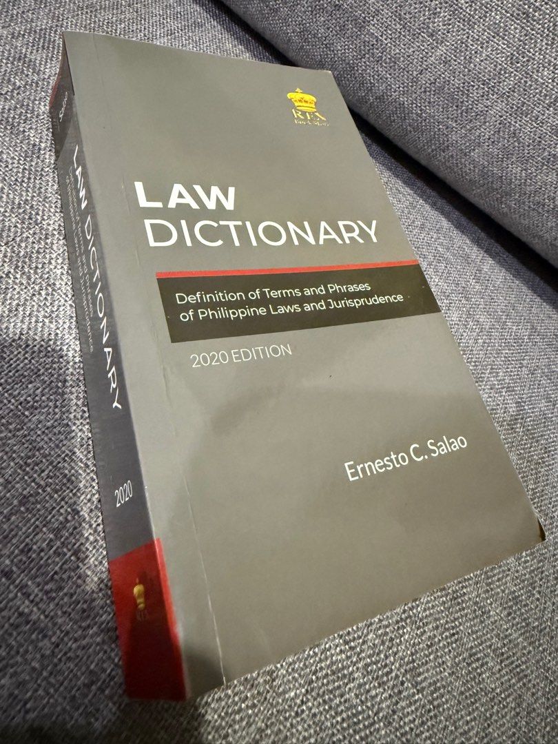 Law Dictionary (Category: Textbooks) located in Quezon City. Submitted by gritxfaith (Listing ID 1398467065, Image 1). Description: Bought for P695 from Rex Book Store. Selling it for 550..