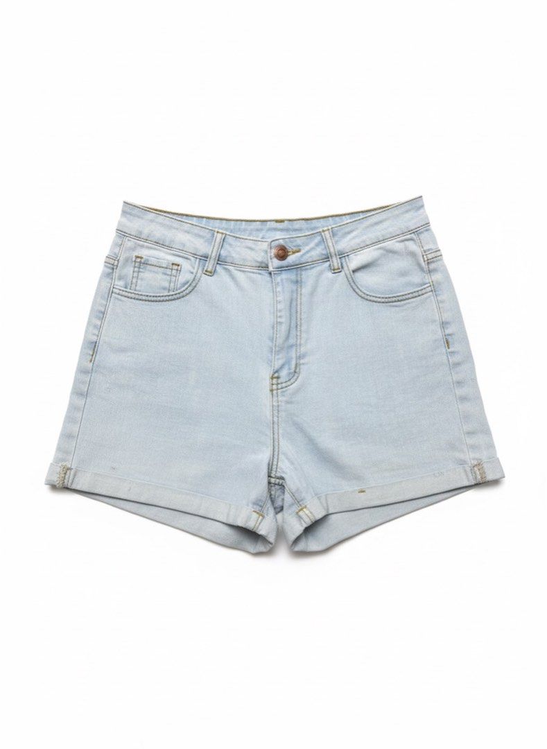 Light Denim Acid Wash Shorts (Category: Shorts) located in Manila. Submitted by thecooldeclutterer (Listing ID 1398500143, Image 1). Description: — washed and ready to wear — location: makati city — shipping fee shouldered by buyer — j&t or lalamove.