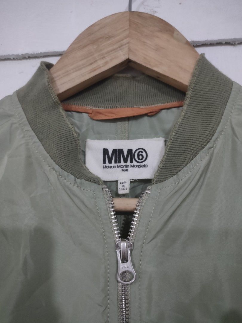 Maison Margiela Long Bomber Jacket (Category: Luxury Apparel) located in Ozamiz City. Submitted by ukaygrails (Listing ID 1398518957, Image 2). Description: Excellent condition No flaws Size 38 Actual measurements: Pit to pit 22.5 inches Length 33 inches Shoulder 17 inches Sleeve length 23.9 inches.