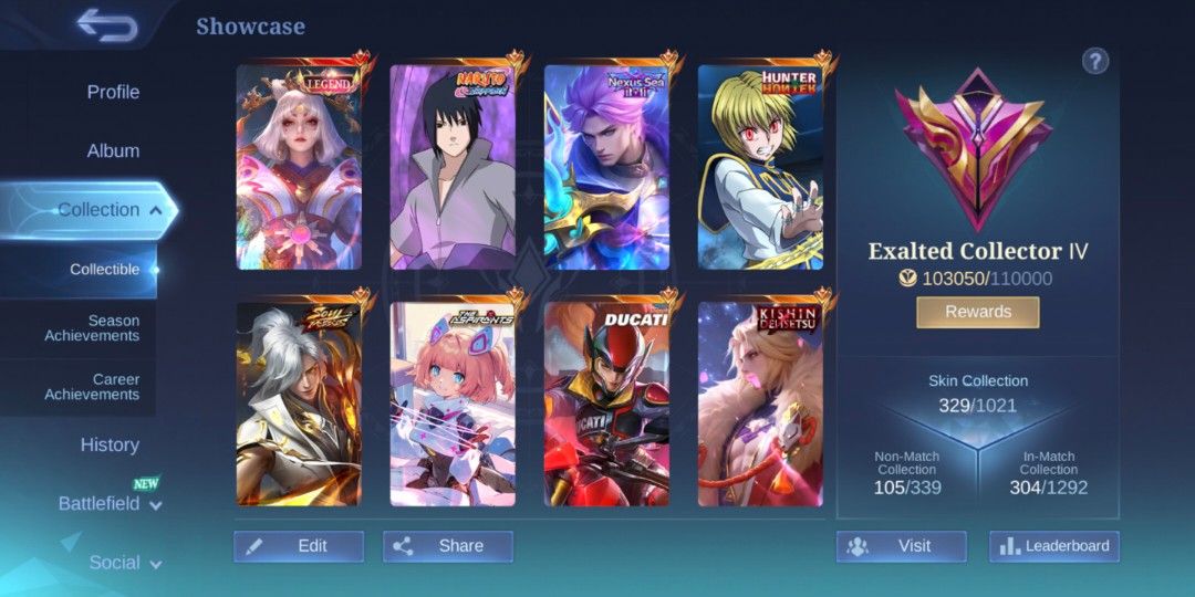ML ACCOUNT SWAP SA CODM. (Category: Others) located in Bay. Submitted by marcherelics (Listing ID 1398365210, Image 2). Description: swap sa codm SKINNER ACC SLIGHT.