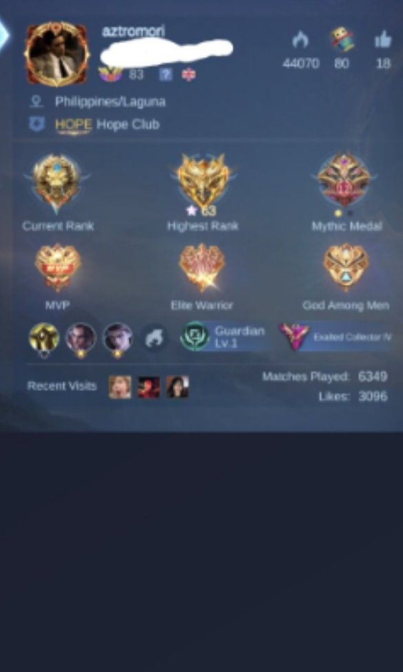 ML ACCOUNT SWAP SA CODM. (Category: Others) located in Bay. Submitted by marcherelics (Listing ID 1398365210, Image 1). Description: swap sa codm SKINNER ACC SLIGHT.
