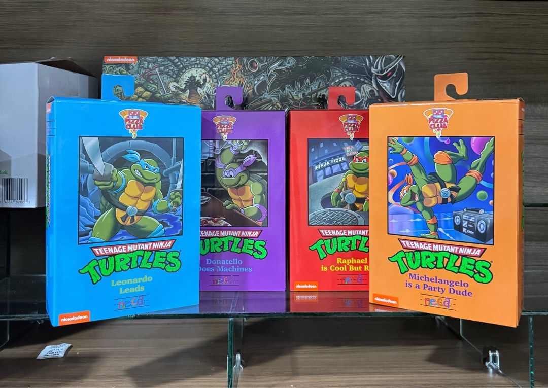 NECA TEENAGE MUTANT NINJA TURTLES VHS (Category: Figurines & Statues) located in Manaoag. Submitted by aikebarrozo (Listing ID 1398522502, Image 2). Description: NECA TEENAGE MUTANT NINJA TURTLES VHS PIZZA COLLECTION SET -brand new and authentic -sold as set Payment via GCASH. We also accept cash on delivery/cash on pick up terms. Shipping is shouldered by buyer. We ship via LBC and JNT. We prefer pick ups for large and delicate items. However, w