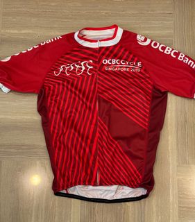 Maillot cycliste OCBC CYCLE SINGAPORE shirt SHARING SAVES LIVES trikot