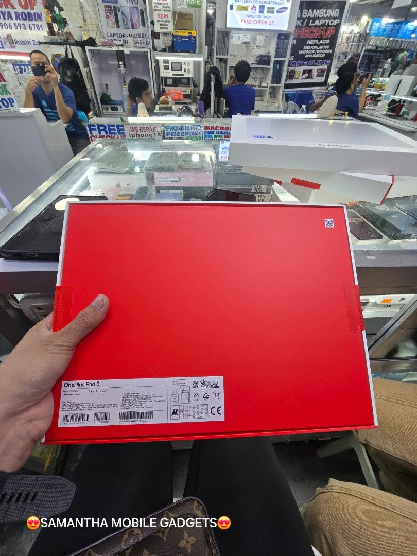 One Plus Pad 3 12gb 256gb Wifi Only (Category: Android) located in Manila. Submitted by lenweltong05295 (Listing ID 1398411445, Image 3). Description: One Plus Pad 3 12gb 256gb Wifi Only Brandnew Sealed with Warranty Onhand Stock.