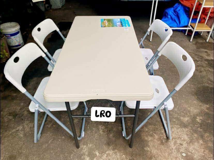 OUTDOOR / INDOOR FOLDABLE DINING SET 4SEATERS TABLE LIFETIME BRAND (Category: Tables & Sets) located in Manila. Submitted by dolorchris69891 (Listing ID 1398466152, Image 3). Description: OUTDOOR / INDOOR FOLDABLE DINING SET 4SEATERS TABLE LIFETIME BRAND 4,500pesos only.