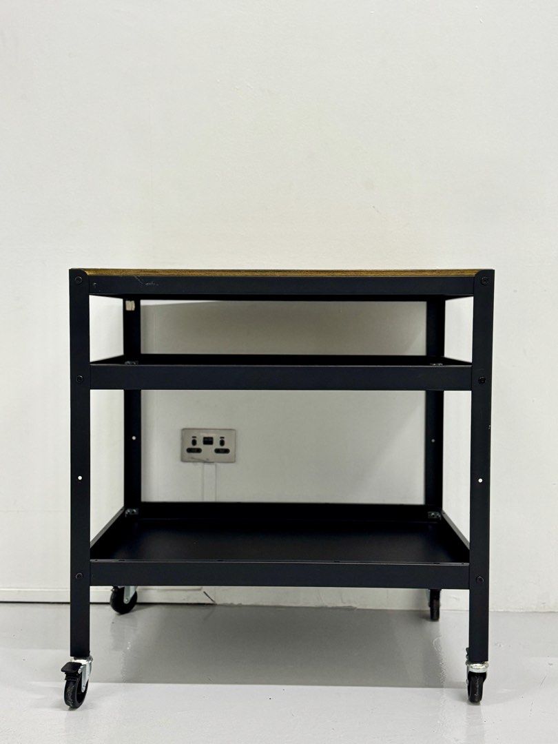 Bror Table IKEA BROR trolley table desk, pine plywood, 85x55cm, Furniture & Home ...