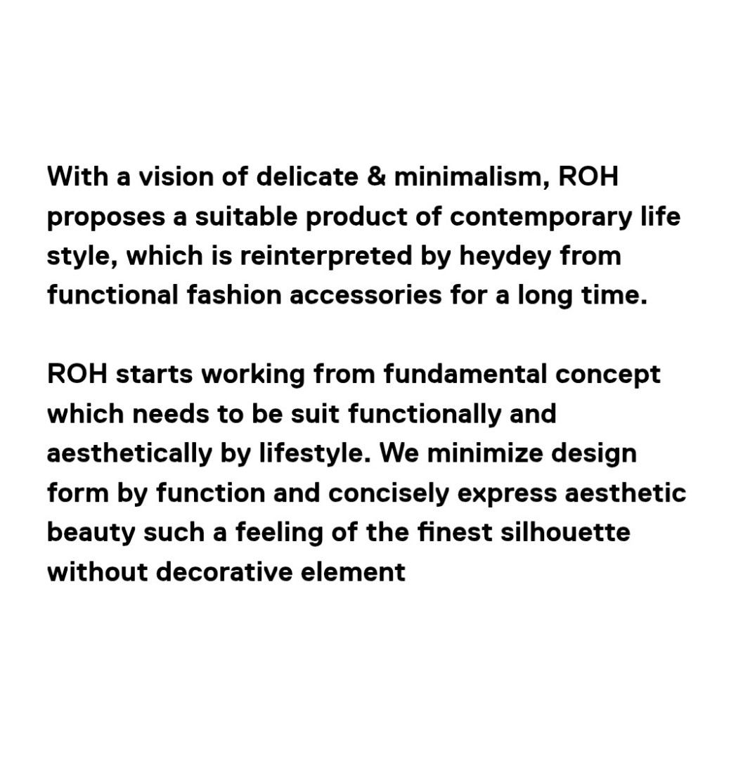 Prelived ROH Seoul (Category: Luxury Bags & Wallets) located in Davao. Submitted by wengbagstuff (Listing ID 1398358652, Image 3). Description: 🍀 branded ROH from Korea 🍀 genuine leather 🍀 no holes, tear or rubs... just pressed marks due to storage 🍀 ROH Seoul is known for its minimalism & aesthetic designs for functionality 🍀 $371 for bnew in retail market.
