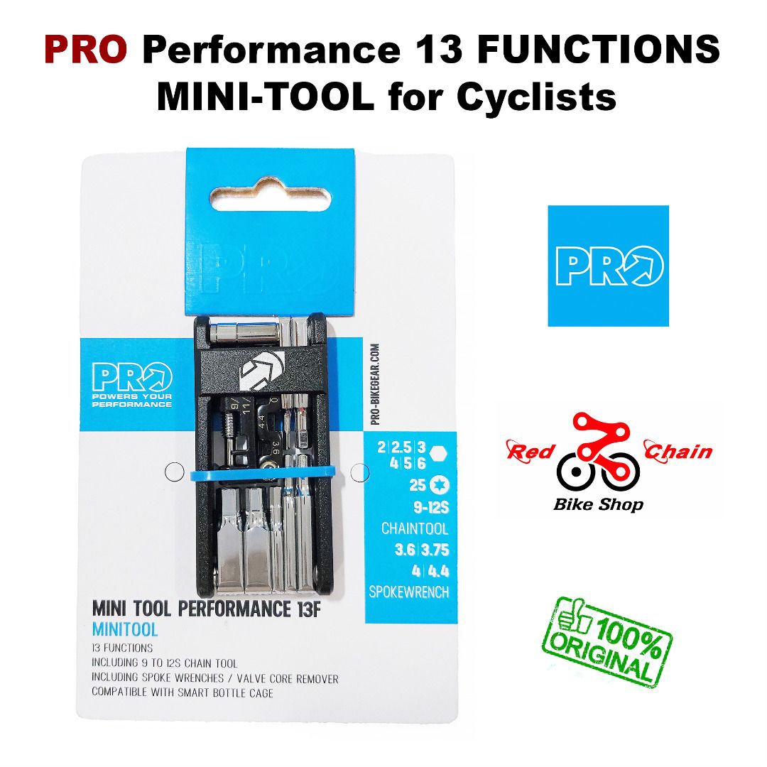 PRO Performance 13 Function Mini Tool for Cyclists (Original) (Category: Bicycles) located in Malay. Submitted by redchain (Listing ID 1398379625, Image 2). Description: 🔥 PRO Performance 13 Function Mini Tool for Cyclists SRP 1,770 🎯 ON SALE PHP 1,345 only! Developed to most mid-ride repairs the PRO Performance 13 Function Mini Tool is compact, lightweight and features a chain tool. ✅ Performance Series 13 Function Mini Tool ✅ Super Compact De