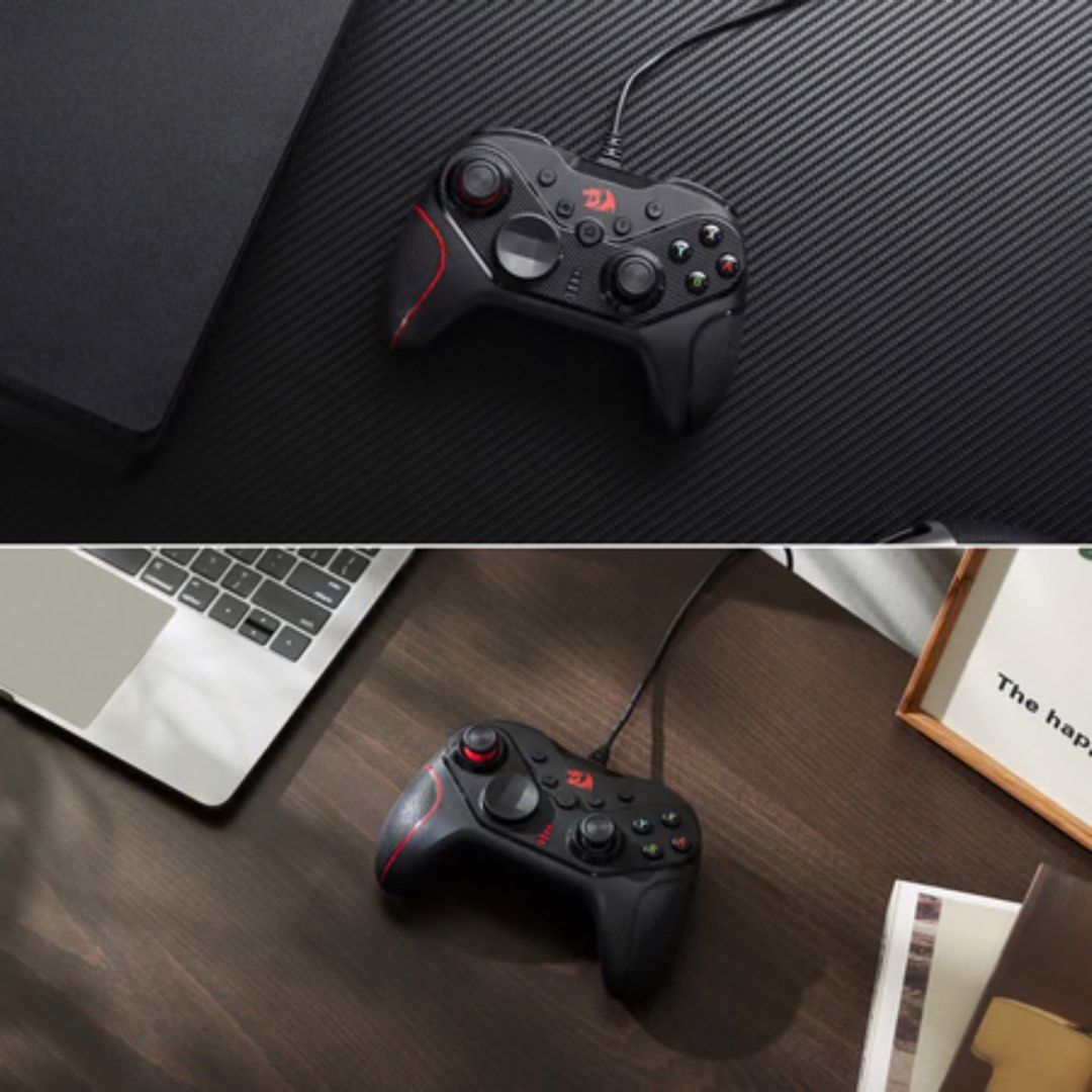 Redragon RIFT Wired Gamepad Gaming Controller for PC Switch PS3 (G710) (Category: Controllers) located in Quezon City. Submitted by dragndropretail (Listing ID 1398417867, Image 3). Description: BRAND NEW & ORIGINAL WITH 1 YEAR SERVICE WARRANTY ══════ ⋆★⋆ ══════ HIGHLIGHTS: 6 axis gyroscope gets enhanced game experience Joystick and trigger buttons adjustable Dual Motors TURBO button 4 Macro Buttons High-Sensitivity Joystick and buttons quick res