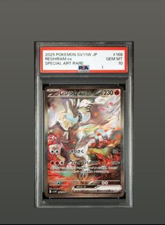 PSA 10 Reshiram ex SAR 168/086 SV11W White Flare, Hobbies