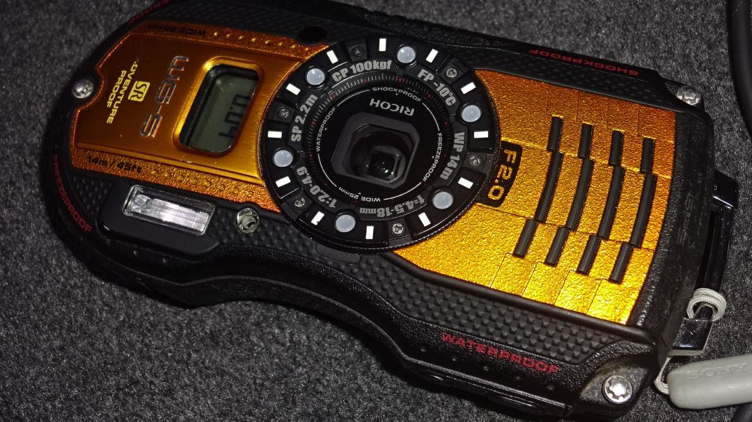RICOH WG-5 GPS digital camera Japan (Category: Cameras) located in Paranaque City. Submitted by kutoi.ancheta (Listing ID 1398494982, Image 1). Description: RICOH WG-5 GPS digital camera Japan ₱11999 The Ricoh WG-5 GPS is a rugged, adventure-ready compact digital camera released in 2015. It is built to be waterproof, shockproof, crushproof, and freezeproof, making it suitable for use in harsh outdoor conditions. The camera features a 16-megapixel