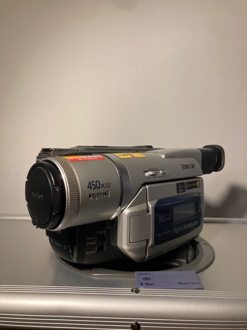 Sony DCR-TRV520E PAL Digital Handycam (Category: Video Cameras) located in Muntinlupa City. Submitted by cobraonetwelve (Listing ID 1398493150, Image 3). Description: Sony TRV-520E Digital8 PAL Fully Functioning Handycam Classic Digital8 Camcorder Capable of Hi8 & Video8 Playback✅ Condition 7/10 (Minor Scratches)‼️ INCLUSIONS: Panasonic Camera Bag✅ Orig Sony NP-F550✅ 4mb Memory Stick✅ RCA to 3.5mm Cable✅ 37mm Lens Protector✅ FUNCTIONALITY: All fu