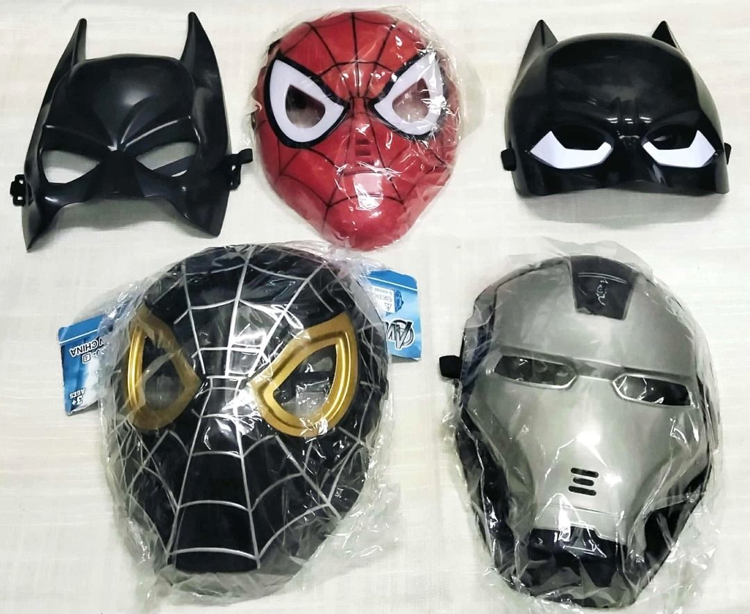 Super Hero Masks (Category: Occasions & Party Supplies) located in Taguig. Submitted by Bloomscorner1 (Listing ID 1398500296, Image 2). Description: Great for parties and performances! - 100 each mask - Spiderman - 120 (like new) - Star Wars mask - 250 (like new) - batman with light mask - 150 (like new) with minimal scratches - SOLD - batman mask - SOLD.