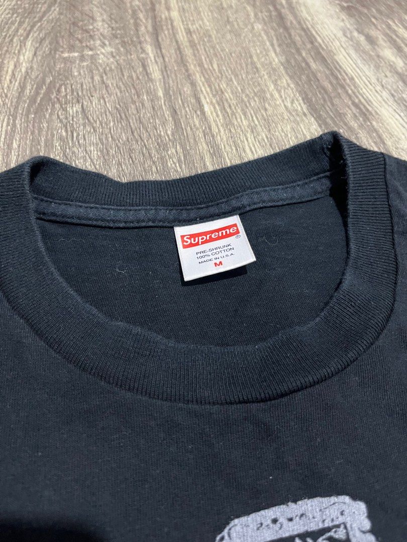 Supreme Suprema Tee (Category: Tshirts & Polo Shirts ) located in Calumpit. Submitted by Essentiality (Listing ID 1398457829, Image 3). Description: Supreme Suprema Tee Medium 22x27.5 excellent 2k.