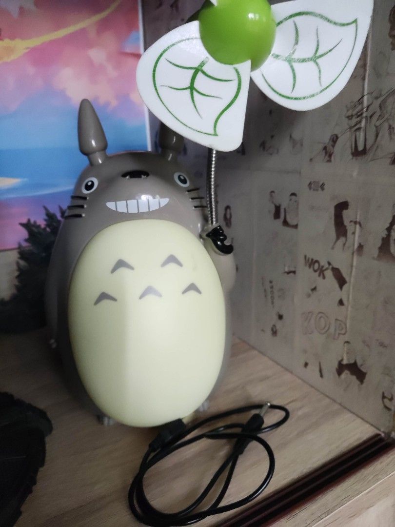 Totoro USB Lamp and Fan (Category: Lighting) located in Quezon City. Submitted by renchie8888 (Listing ID 1398412388, Image 2). Description: - No issue fan and lamp work perfectly. - Includes USB cable. - Require 5v adapter phone charger will work..