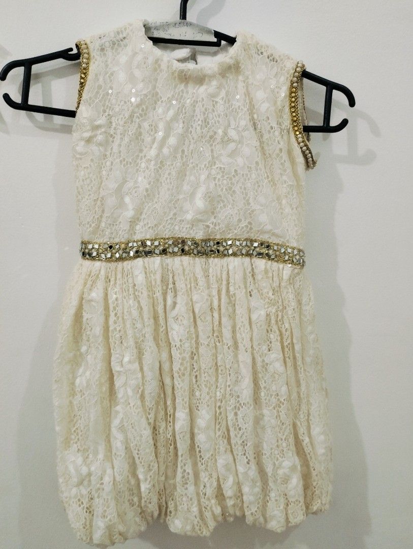 White Dress (Category: Babies & Kids Fashion) located in Angono. Submitted by trustistrust (Listing ID 1398474148, Image 3). Description: Declutter Dress fit for 2-3 years old. MOD: J&T,Lalamove and LBC MOP: Gcash or LBC COP No COD.