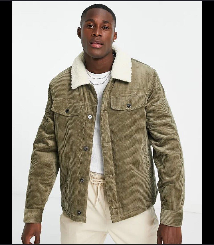 ZARA CORDUROY SHERPA COLLAR (Category: Coats, Jackets and Outerwear) located in Manila. Submitted by findph09 (Listing ID 1398518894, Image 1). Description: Zara corduroy Sherpa collar Tagged small Width 20 Length 25.5 No issue Like new Malinis Lalamove & Jntexpress courier .