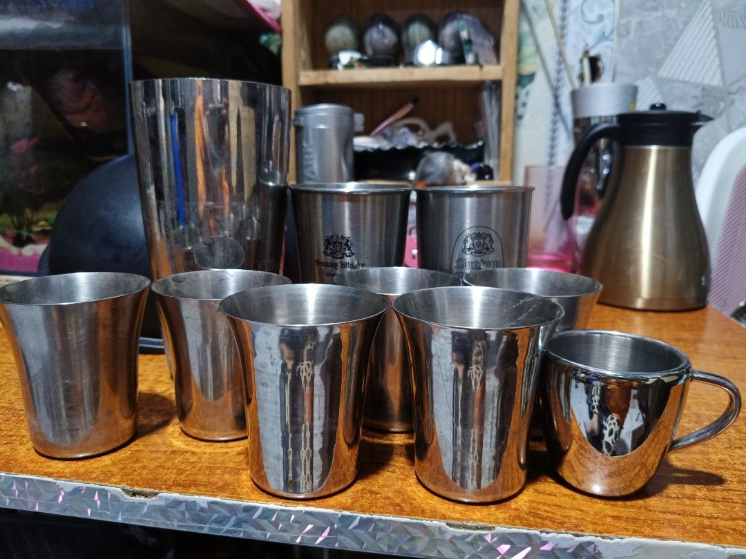 10pcs Stainless baso (Category: Other Kitchenware & Tableware) located in Pasay City. Submitted by ynamariie (Listing ID 1398585838, Image 2). Description: 💗 check photos for more details 💗 japan item 💗 fix price 💗 need cleaning lang .. pero maayos pa po lahat ...