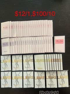 $12/1,$100/10 perfume fragrance miss dior, ysl libre64181271634051110