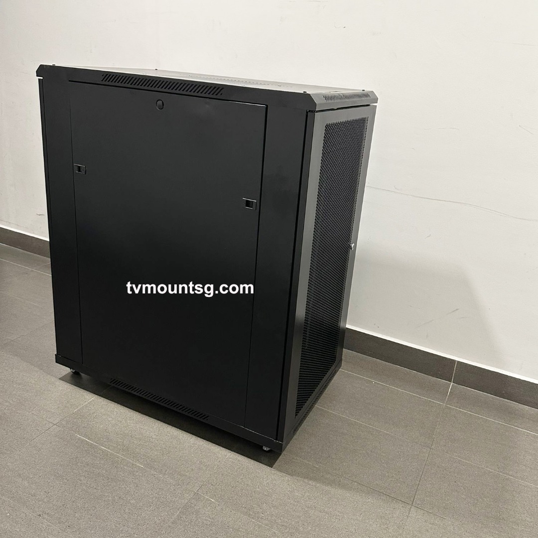 22U 60x100cm Server AV Mobile Rack Locking honey-comb Door(Cam lock ...