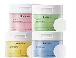 包郵 4色齊全 BIODANCE 舒緩鎮靜凝膠爽膚棉片 60片 膠原蛋白緊緻彈潤凝膠棉片 60P COLLAGEN GEL TONER PADS CERA-NOL GEL TONER PADS64207893411202110