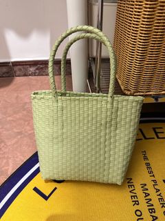 無印良品編織手提包 - 淺綠色64179013711619110
