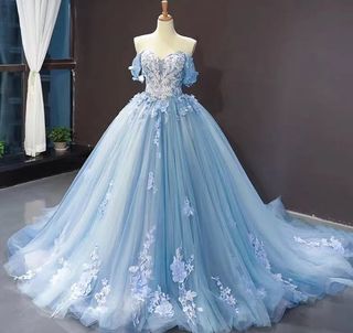 藍色晚裝 party dress 婚紗 晚裝。姐妹裙 。grad din ball裙 媽咪晚裝
本店清倉清貨大減價全部80元起64207023169795110