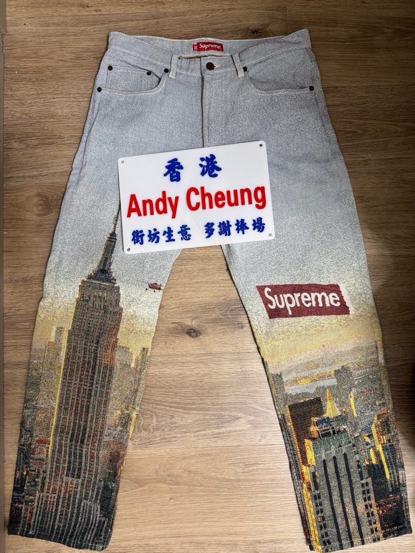紐約大都會Supreme Aerial Tapestry Regular Jean US32, 男裝, 褲