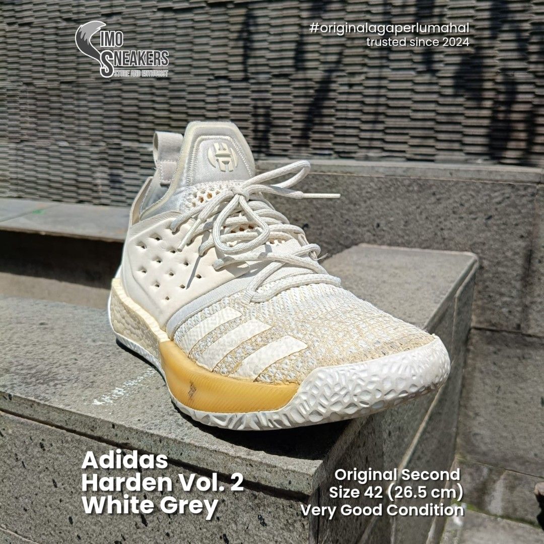Adidas Harden Putih Abu Sepatu Basket Original