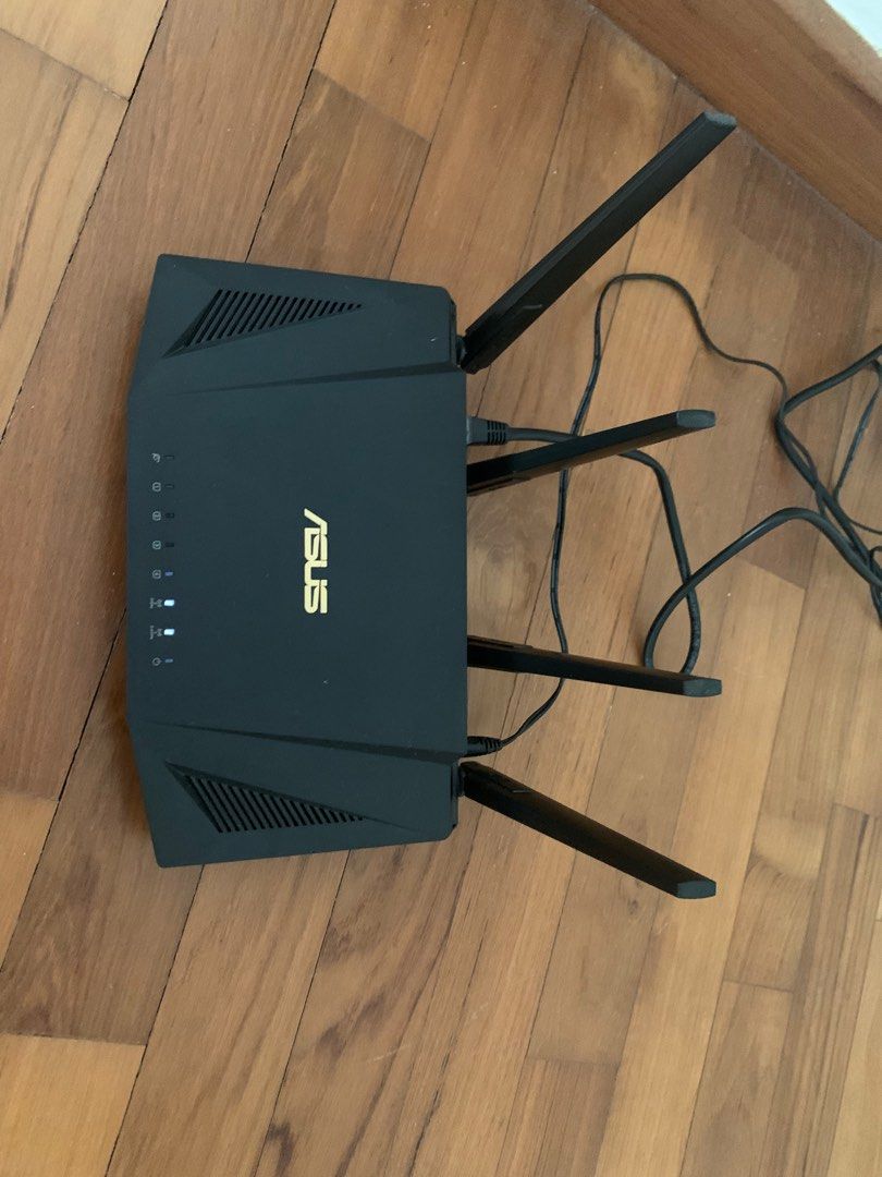 Ts0283 Router ASUS RT-AX58U AX3000 Dual Band WiFi 6 Router, Computers & Tech, Parts ...