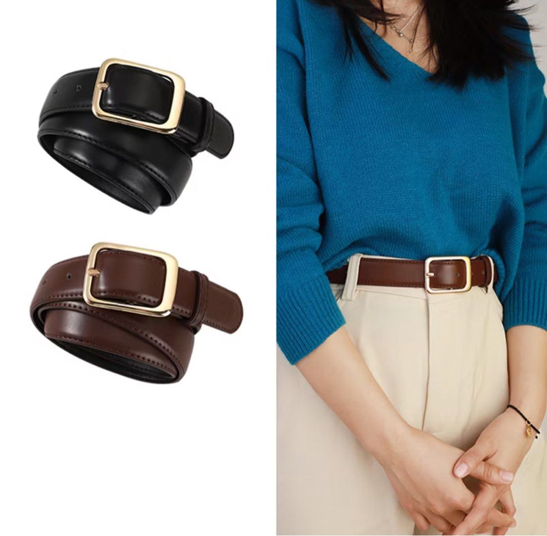 Brown Leather Women Belt (Category: Belts) located in Manila. Submitted by aya.declutters (Listing ID 1398657722, Image 2). Description: Brand new in brown leather.