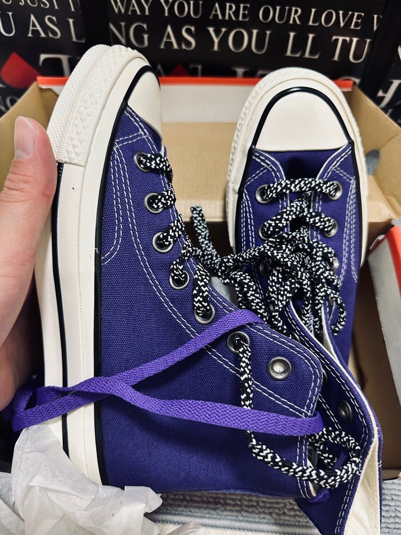 Converse (Category: Sneakers) located in Singapore. Submitted by 7777777_7 (Listing ID 1398685808, Image 6). Description: Nice purple color. Brand new. Nego.