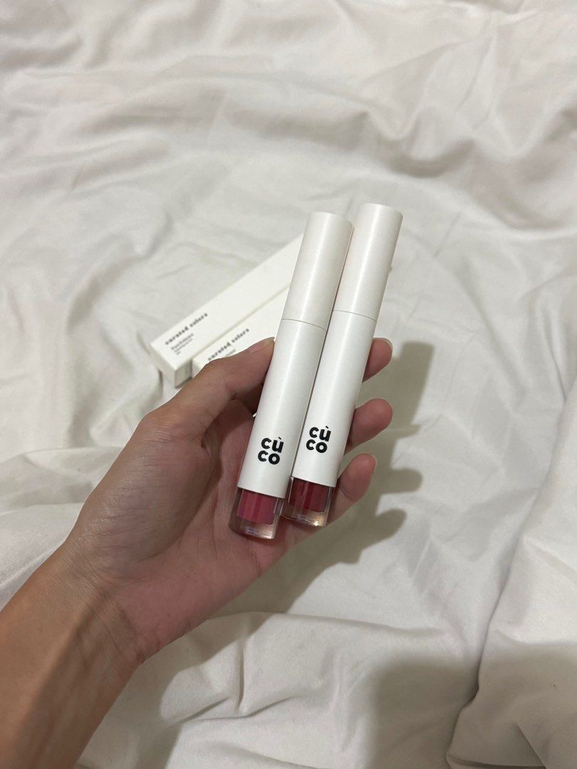 Cuco Pure Embrace Hydrating Lip Tint (Category: Makeup) located in Kawit. Submitted by shop.boaaa (Listing ID 1398574117, Image 1). Description: USED ONCE ⭒ cuco pure embrace hydrating lip tint ₱180 from 449php shade/s available: - rosy whisper - bare hug ⭒ claim by commenting “mine” or you may also send me a message!.