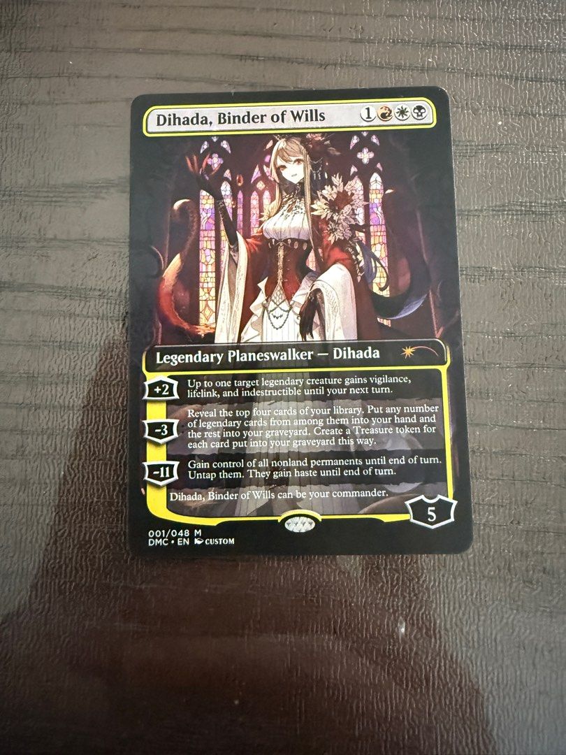 Custom Proxy for Commander (Category: Raw Cards) located in Singapore. Submitted by meiskarl (Listing ID 1398553821, Image 5). Description: Proxy playing cards for EDH. Not official MTG product, for casual pods or own collection only. -Ideal for playtest and casual pod UPDATED minimum order quantity: Non-foil : $1 per piece (min. 18 pcs) Foil : $5 per card (min. 6 pcs) Custom Surge Foil : $9 per card (min. 3 pcs) 63 cards and more: Non-foil : $0.