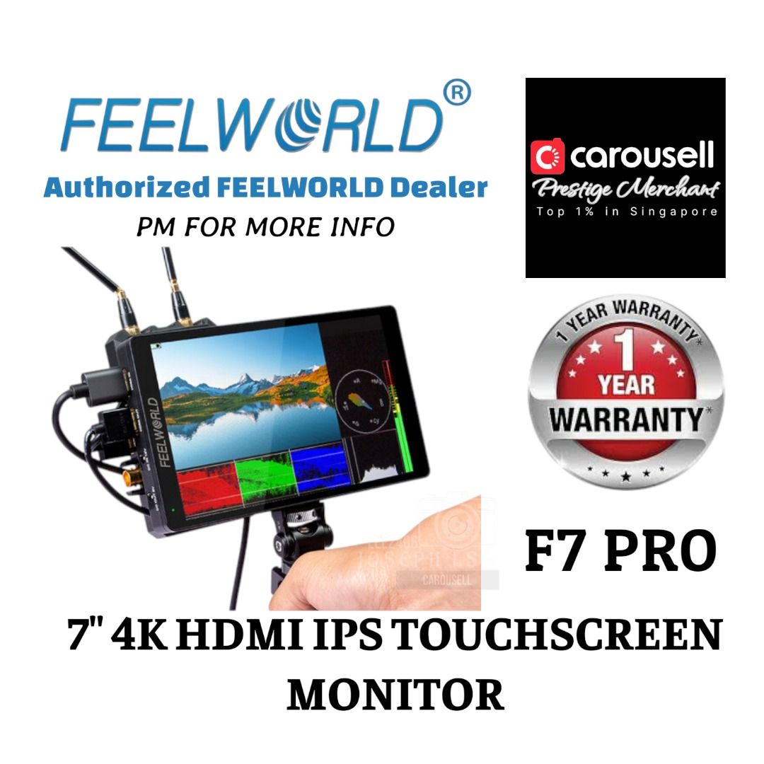 FEELWORLD F7 PRO 7 INCH 3D LUT TOUCHSCREEN DSLR CAMERA FIELD DIRECTOR ...