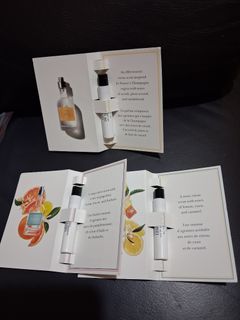 Fresh Citron de vigne 香檳葡萄香水 1ml
Fresh Hesperides Grapefruit 西柚迷情香水  1ml
Fresh Sugar lemon 淨糖檸檬香水  1ml
每支10元64175738521219110