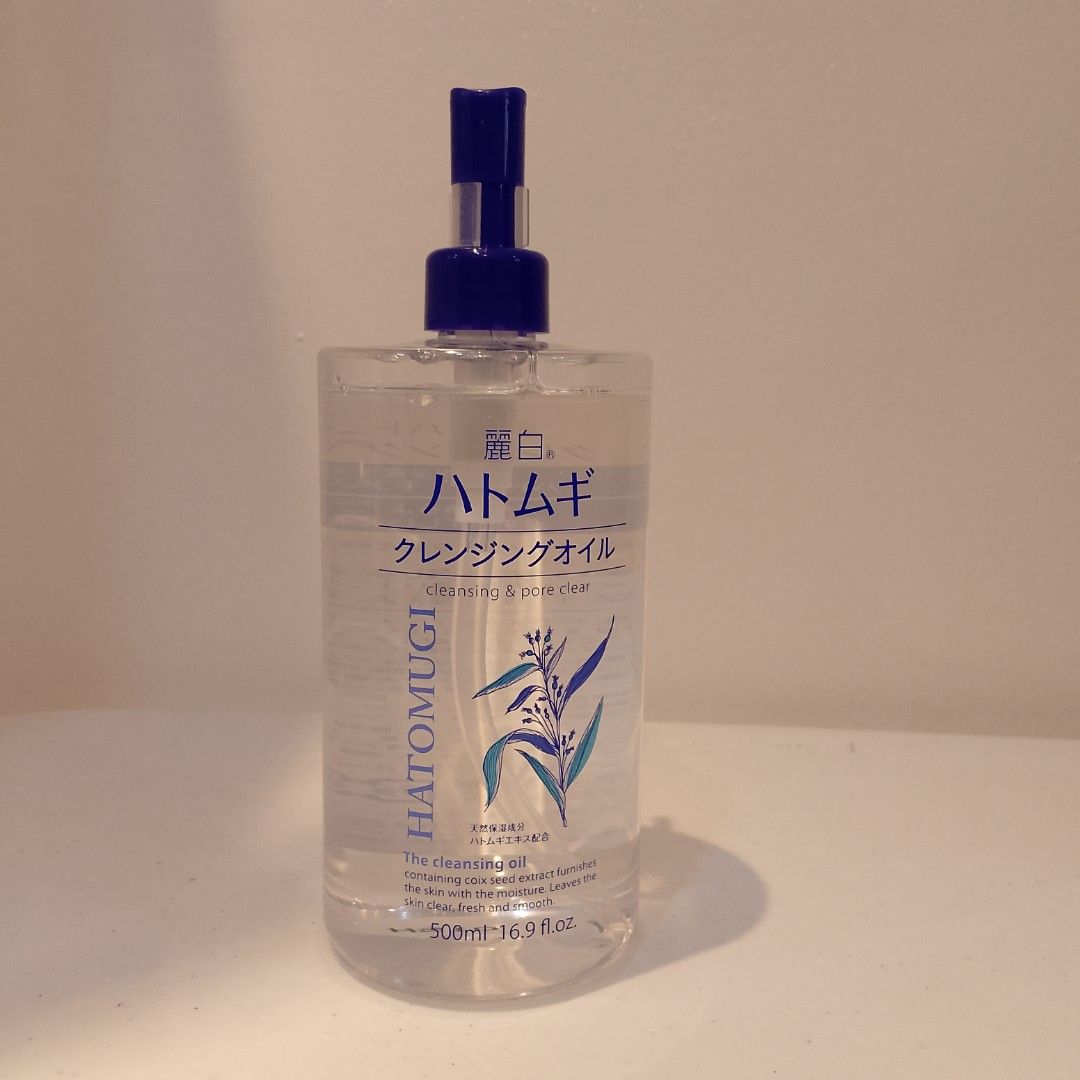 Hatomugi Cleansing & pore clear Oil 500ml (Category: Face Care) located in Mandaue City. Submitted by tokyotrend03524 (Listing ID 1398614394, Image 3). Description: - Hatomugi Cleansing Oil - Cleanses and clears pores - Contains Hatomugi extract - 500ml / 16.9 fl.oz bottle - Made in Japan.