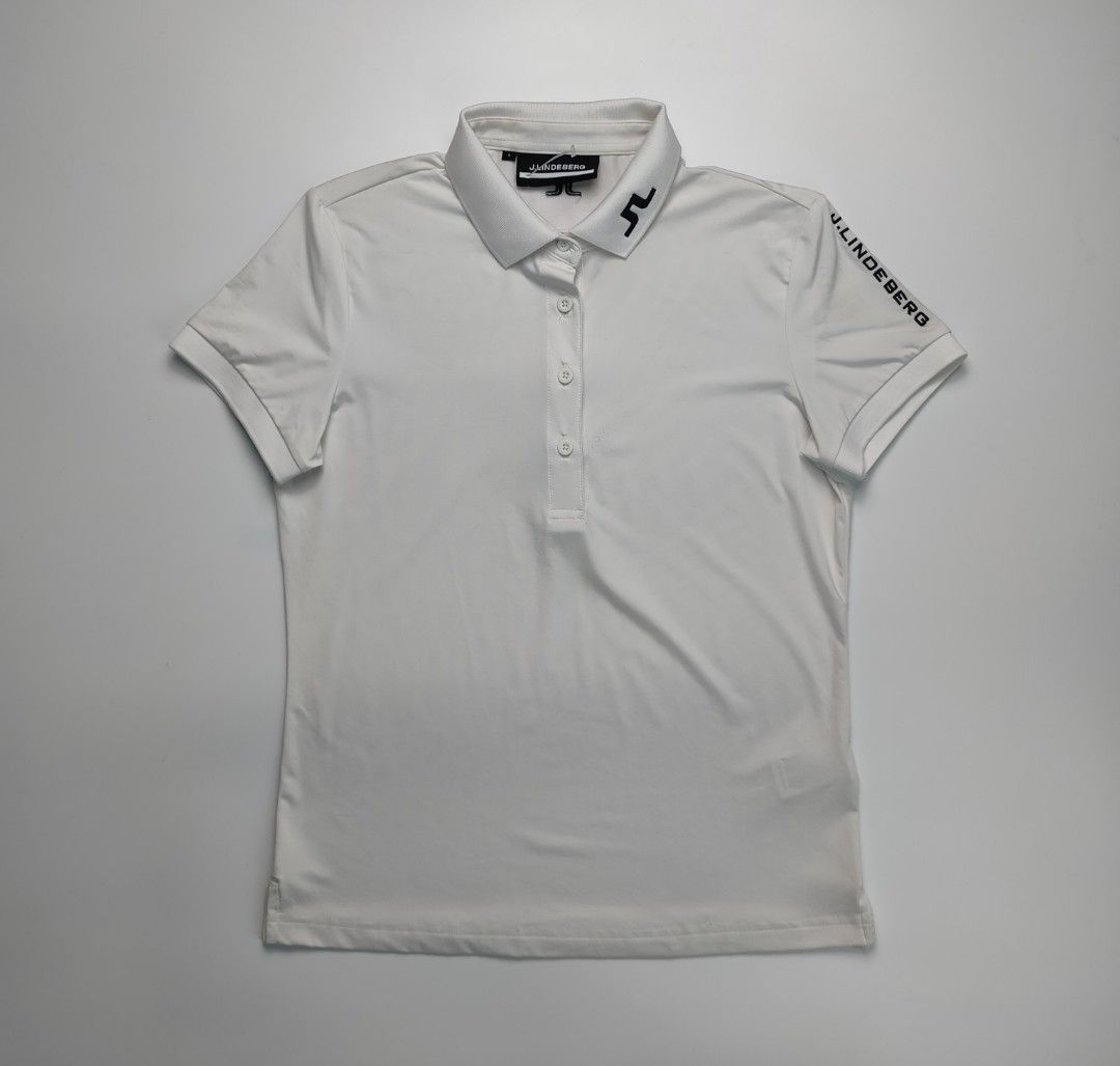 j.lindeberg Poloshirt (Category: Others Tops) located in Muntinlupa City. Submitted by d_code (Listing ID 1398592305, Image 1). Description: Small well used issue light yellow stains , lints need wash 16.5 x 23.