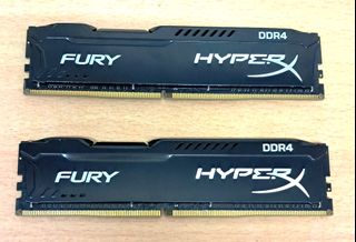 Kingston Ram 16GB (8x2) Kingston HyperX DDR4-2400 CL15 288-Pin DIMM  記憶體64175153481859110