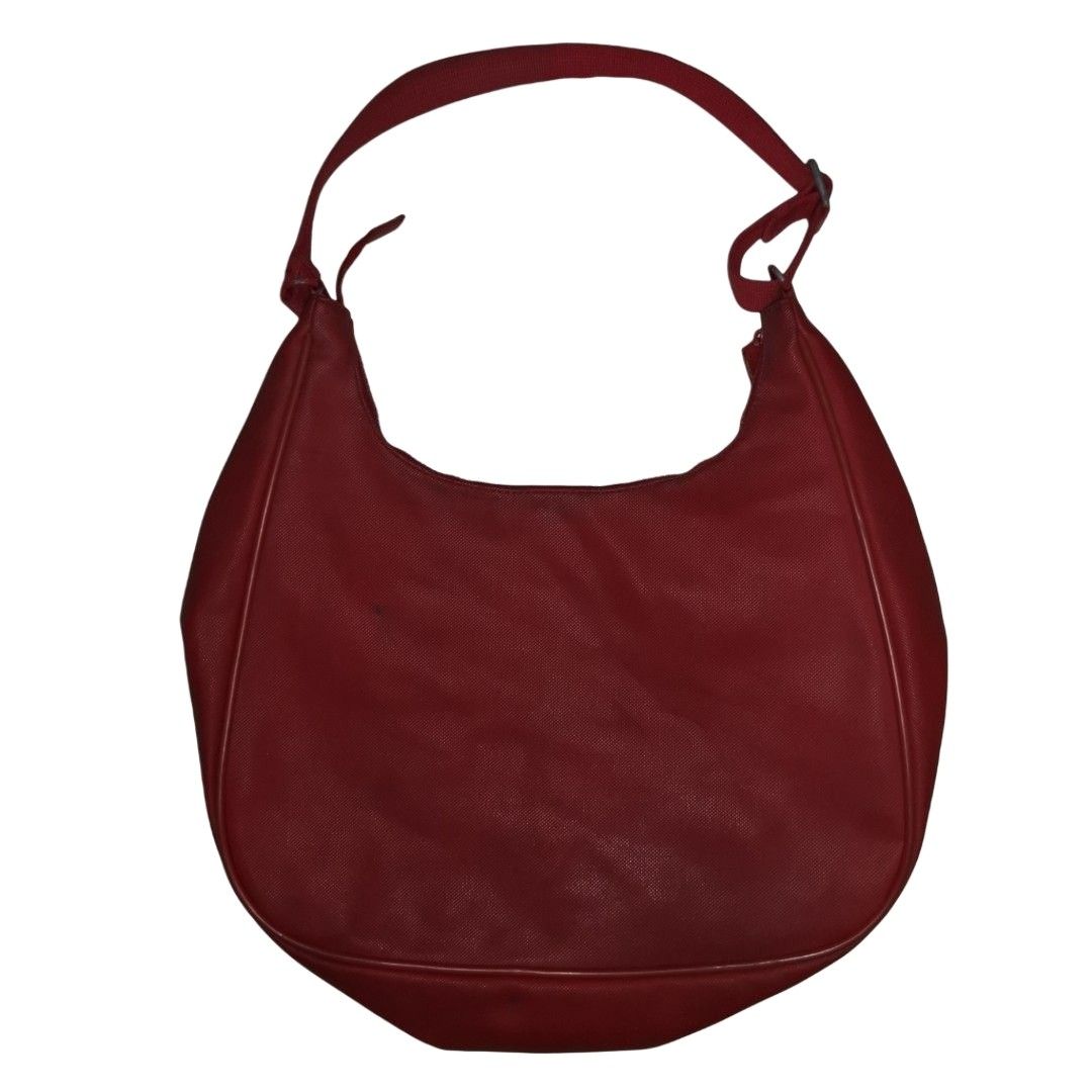 Lacoste Shoulder/Half Moon Bag (Red) (Category: Luxury Bags & Wallets) located in General Mariano Alvarez. Submitted by hundred_lives (Listing ID 1398652441, Image 2). Description: Lacoste Shoulder/Half Moon Bag (Red) Authentic Original Distressed Condition Adjustable Shoulder Strap ***Or Best Offer Wins*** Tags: burberry fendi mcm givenchy yohji yamamoto rick owens prada dolce & gabbana channel gucci hermès balenciaga valentino ralph lauren laco
