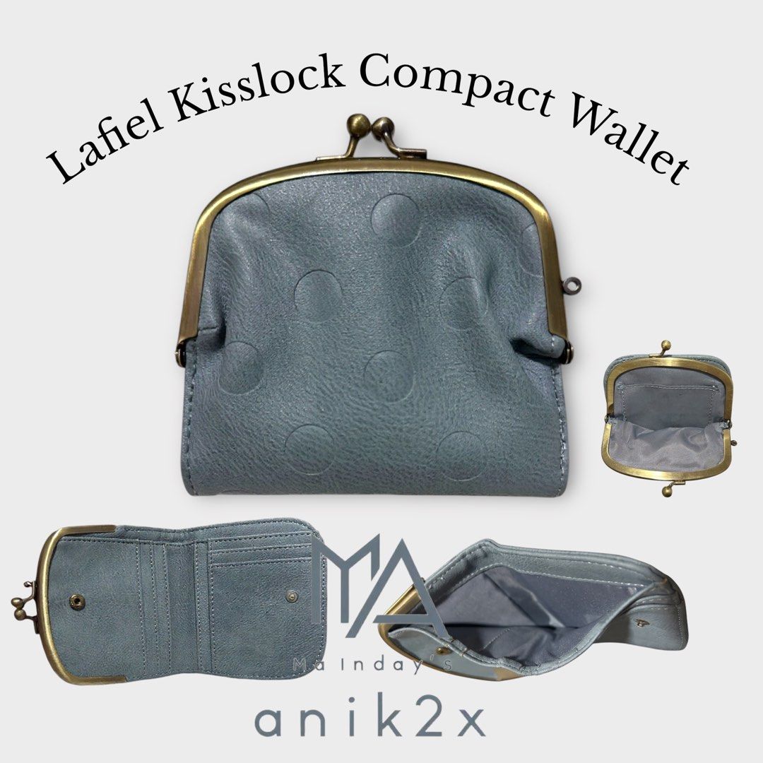 Lafiel Kisslock Compact Wallet (Category: Luxury Bags & Wallets) located in San Fernando. Submitted by maindaysanik2x (Listing ID 1391577267, Image 1). Description: Ship via j&t Gcash payment Available in Amazon .