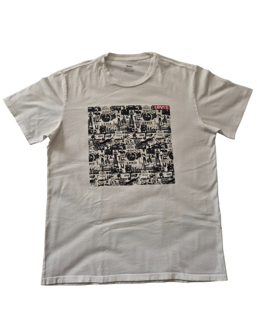 Levi's Graphic Tee - Size M (Category: Tshirts & Polo Shirts ) located in Manila. Submitted by rockysdeclutter (Listing ID 1398589354, Image 1). Description: - White Levi's t-shirt - size S - Deliver via lalamove. within metro manila.