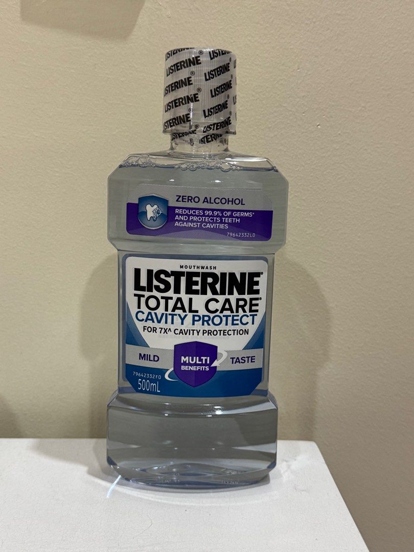 Listerine total care cavity protect (Category: Oral Care) located in Manila. Submitted by ireneglin (Listing ID 1398644334, Image 1). Description: Expiry date 20280223 500ml.