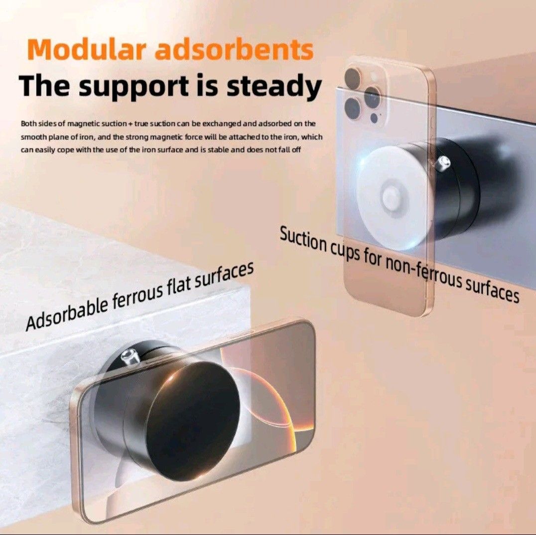 Magnetic Phone Holder (Category: Mounts & Holders) located in Quezon City. Submitted by justinechang (Listing ID 1398693473, Image 3). Description: Suitable for anv mobile phone model Car mobile phone holder suction cup vacuum adsorption car dedicated navigatior magnetic fixation.