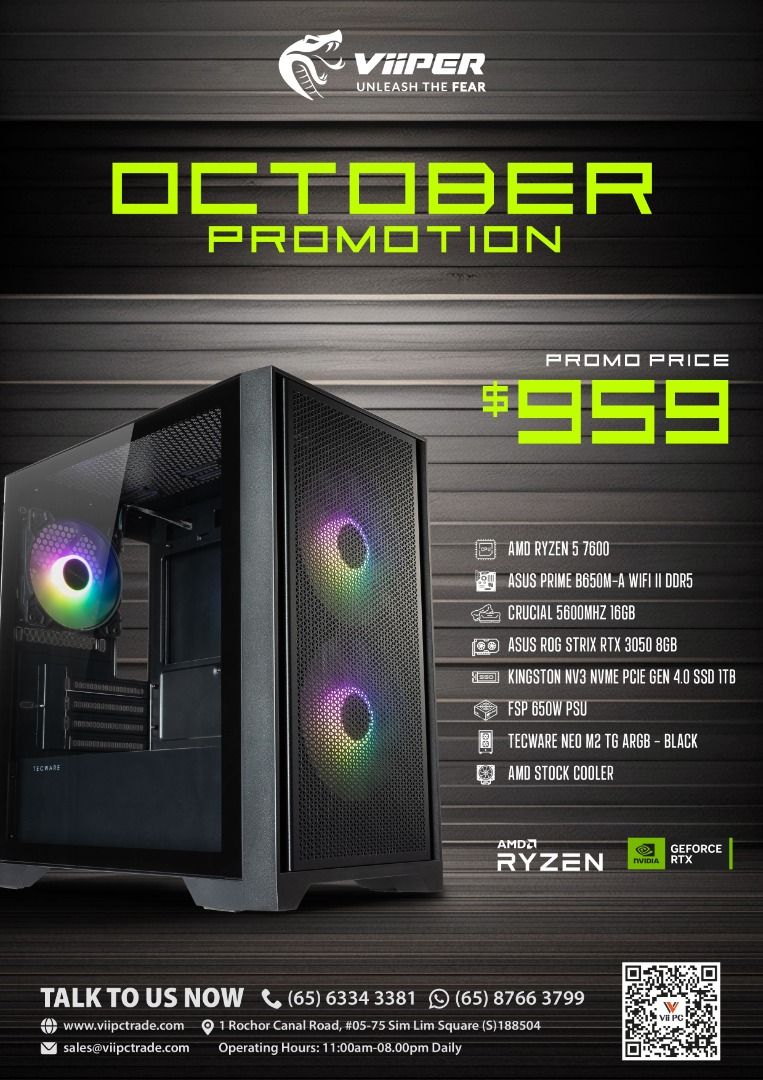 OCT ViiPC Sale Intel AMD 5 High End Gaming Pc Workstation Pc Work From ...