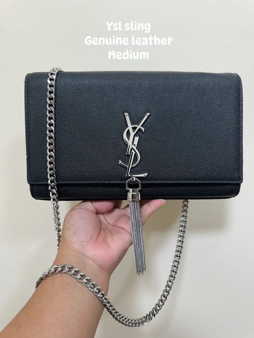 Preloved ySL sling bag (Category: Luxury Bags & Wallets) located in Los Banos. Submitted by ditasbautista2329 (Listing ID 1398581023, Image 1). Description: Preloved ysl sling bag Good as new Actual pictures posted What you see is what you get Medium Genuine hard leather.