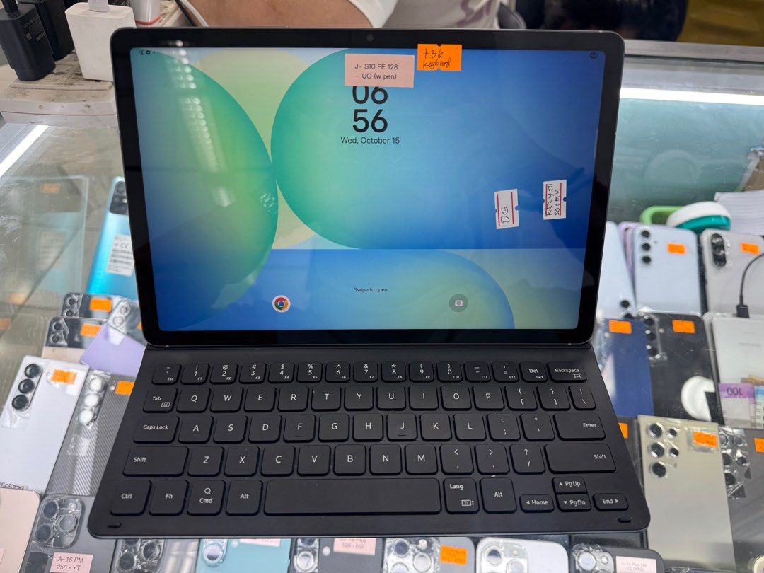 Samsung Tab S10 FE 128gb Wifi Complete (Category: Android) located in San Juan City. Submitted by javedsgadgetshop (Listing ID 1398551332, Image 1). Description: INSTALLMENT OPTIONS : SPAY LATER / GGIVES / CREDIT CARD! WE BUY AND SELL SO PWEDE MAGBINTA OR SWAP ! Quick Specs : 💵 Samsung Tab S10 FE •128gb •NTC Variant •Good batt health •Wifi Only •97% Smoothness •No hidden issue | No Repaired •100% Authentic | Not Refurbished •w/ Keyboard pen Char