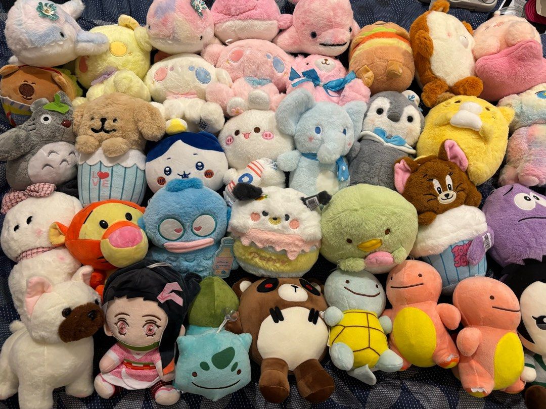 TIMEZONE TOM’S WORLD Assorted Stuffed Toy Plush Christmas Gift (Category: Plushies & Soft Toys) located in Manila. Submitted by kfgin (Listing ID 1398651145, Image 2). Description: ALL BRAND NEW GOOD FOR CHRISTMAS GIFTS Price depends on which plush (some are 100, message me for price!) 200 PESOS FOR ONE IF GETTING POKEMON, ANIME, GHIBLI, SUMIKKO, ETC. (discount if getting more than 2) - Assortment of cute plush toys. - Features animal plushies (b