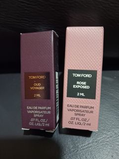 TOM FORD ROSE EXPOSED EDP 赤裸玫瑰香水  2ml
tom ford OUD VOYAGER 木質與琥珀香味 2ml
每支30元64175738424067110